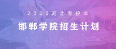 2020年邯郸学院专接本招生计划人数