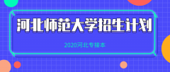 2020年河北师范大学专接本招生计划人数