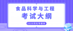 2020年河北专接本理工类食品科学与工程专业考试大纲