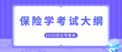 2020年河北专接本经管类保险学专业考试大纲