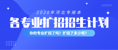 2020年河北专接本康复治疗学专业扩招招生计划