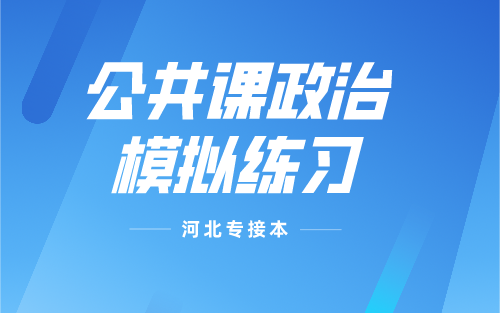 2021河北专接本政治模拟练习题（二）