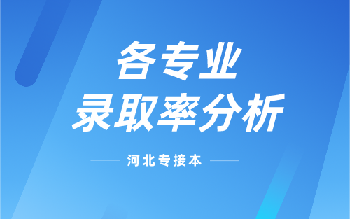 河北专接本文史类各专业录取率分析