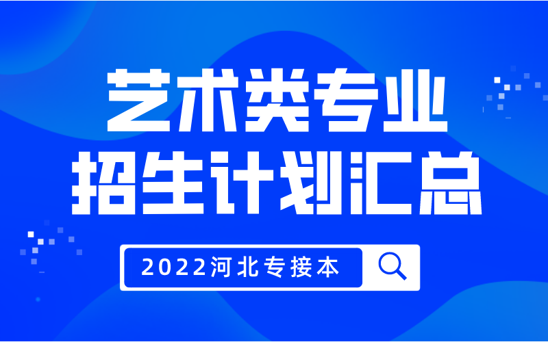 2022年河北专接本艺术类专业招生计划汇总