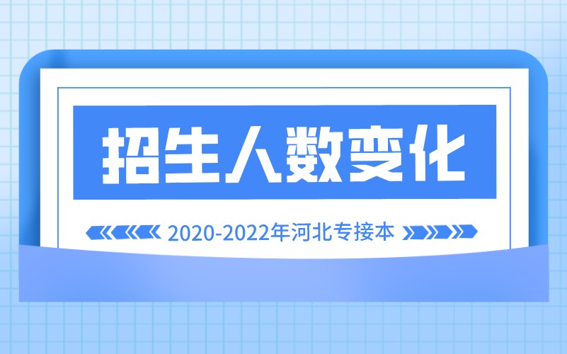 2020-2022年河北专升本河北农业大学招生计划对比