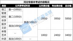 2018年河北专接本公共课考试内容