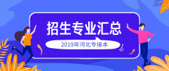 2019年河北专接本招生专业及考试科目汇总