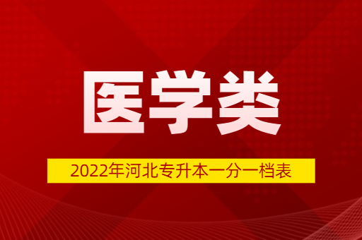 2022年河北专升本医学类普通考生一分一档表