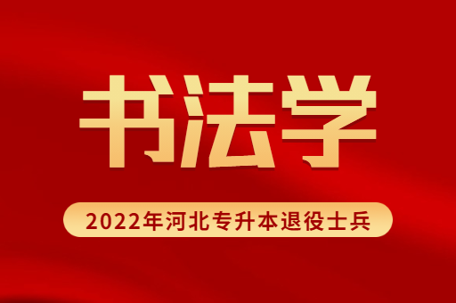 2022年河北专升本退役士兵书法学专业招生计划