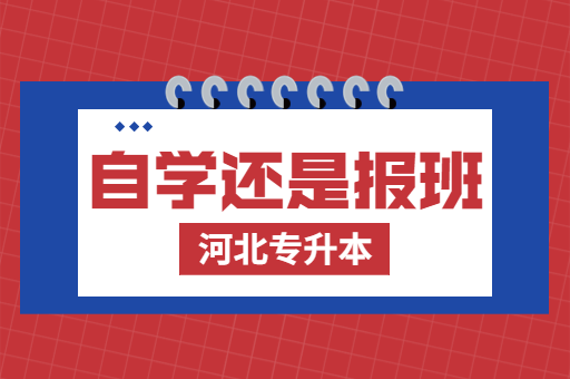 备考河北专升本是报班还是自学呢？