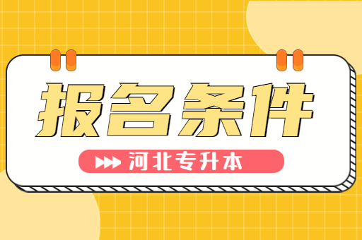 23年报考河北专升本的报考条件是什么？