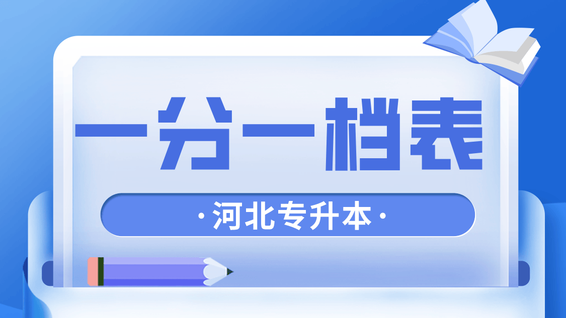 2022河北专升本普通考生理工类一分一档表汇总